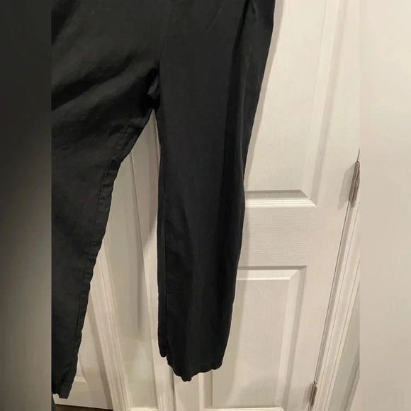 Urban Outfitters Black Linen Blend Jumpsuit Spaghetti Strap Button Detail Size 0 - Picture 4 of 12